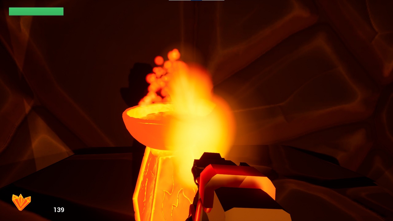 Player lights a brazier